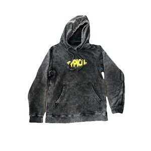 Unisex Independent Trading Co. TYPICAL Mineral Wash Black Pullover Hoodie S